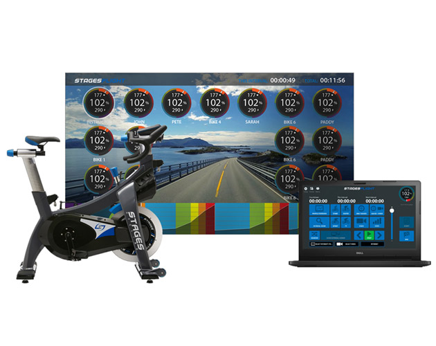Stages Bikes & Computer Screen
