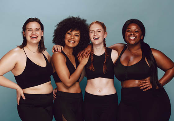 Diverse group of women