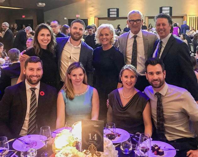 Management team at the Juvenile Diabetes Research Foundation gala