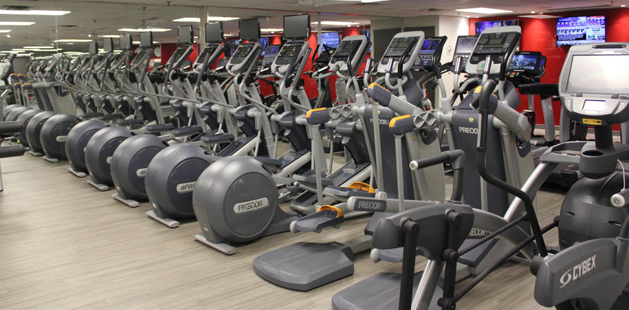 Cardio equipment in the Women's Gym