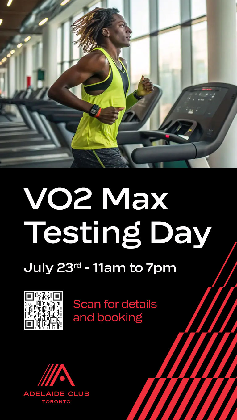 V02 Max Testing - Wednesday, July 23rd, 11am - 7pm