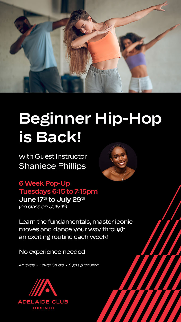 Beginner Hip Hop is back for 6 weeks, starting June 17th